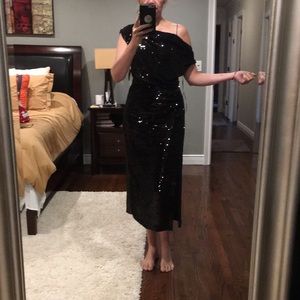Zara black sequin dress S.M